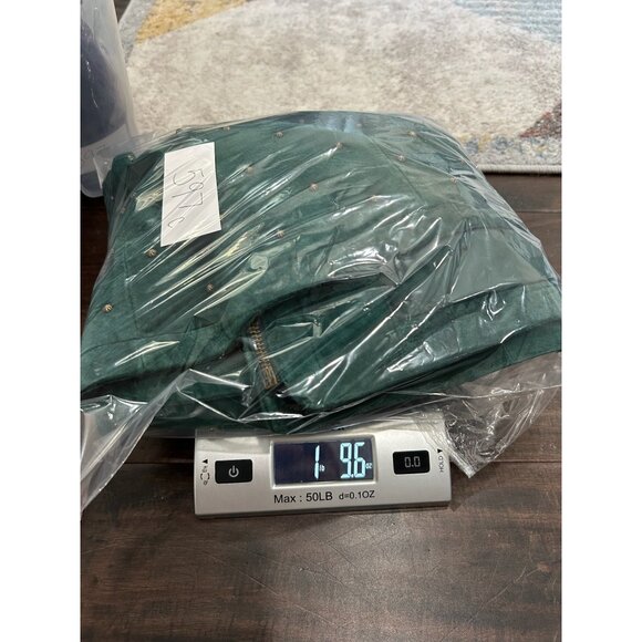 Linea By Louis DellOlio Size XL Teal Suede Embellished Jacket Zipper Pockets - Picture 11 of 11